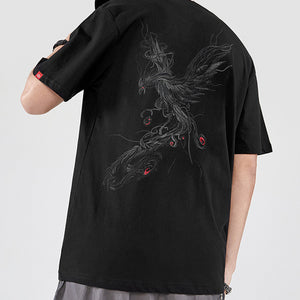 Phoenix Embroidered Short Sleeve T-Shirt