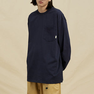 Cotton Basic Crew Neck Long Sleeve T-Shirt