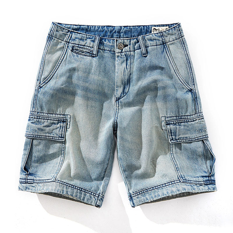 Summer Blue Vintage Denim Shorts – stylesock