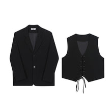 Load image into Gallery viewer, Lace-up Vest Blazer
