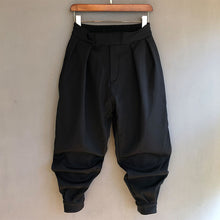 Load image into Gallery viewer, Hook and Loop Fastener Cropped Harem Pants
