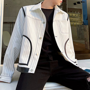 Vintage White Striped Jacket