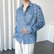 Load image into Gallery viewer, Fringe Transparent Stage Long Sleeve Shirt
