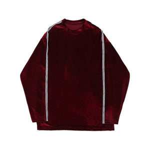 Velvet Drape Long-sleeved T-shirt