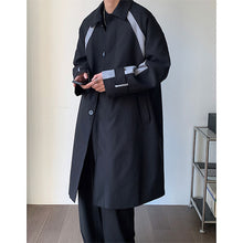 Load image into Gallery viewer, Thin Colorblock Lapel Mid-Length Trench Coat
