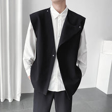 Load image into Gallery viewer, Japanese Retro Asymmetrical Sleeveless Vest Jacket
