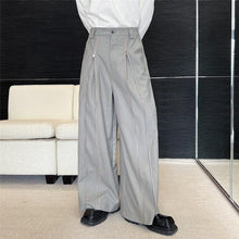 Load image into Gallery viewer, Zip Trim Loose Wide-Leg Lounge Pants
