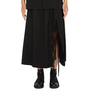 Loose Tie Wide-Leg Culottes