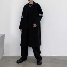 Load image into Gallery viewer, Dark Sleeve Embroidered Long Coat
