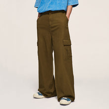 Load image into Gallery viewer, Retro Cargo Loose Wide-leg Pants
