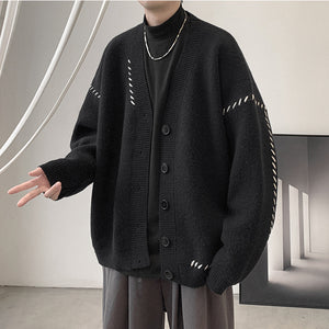 Solid Button Knit Coat