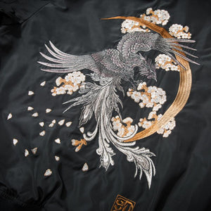 Phoenix Embroidered Bomber Jacket