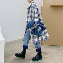 Load image into Gallery viewer, Woolen Waistcoat Plaid Coat
