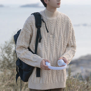 Half Turtleneck Knitted Sweater