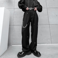 Load image into Gallery viewer, Straight Loose Metal Chain Lounge Pants
