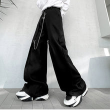 Load image into Gallery viewer, Metal Chain Trim Suit Trousers
