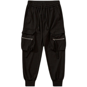 Hiphop Zipper Large Pockets Drape Pants