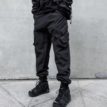 Load image into Gallery viewer, Functional Style Simple Black Cargo Pants
