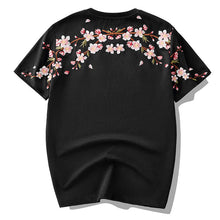 Load image into Gallery viewer, Plum Embroidery Short Sleeve T-Shirt
