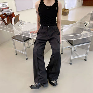 Loose Casual Big Pocket Trousers