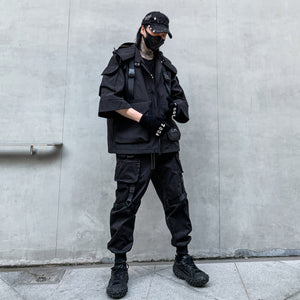 Techwear Dark Cargo Jackets