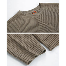 Load image into Gallery viewer, Solid Round Neck Loose Knit Sweater
