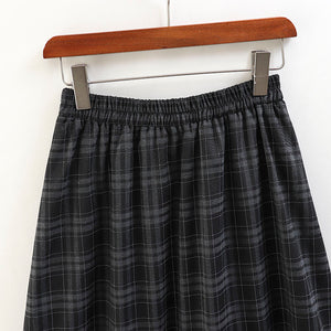 Plaid Lace Skirt