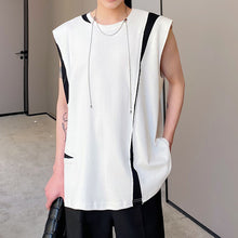 Load image into Gallery viewer, Black And White Patchwork Vest
