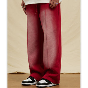 Washed Solid Gradient Trousers