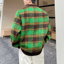 Load image into Gallery viewer, Green Plaid Pullover Sweatshirt
