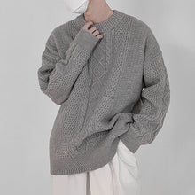 Load image into Gallery viewer, Twist Crew Neck Knitted Sweater
