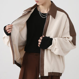 Stitching Contrast Color Jacket