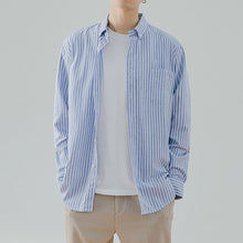 Load image into Gallery viewer, Vertical Striped Long-sleeved Shirt
