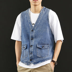 Summer Denim Casual Vest