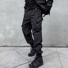 Load image into Gallery viewer, Functional Style Simple Black Cargo Pants
