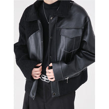 Load image into Gallery viewer, Lambswool Panel Zip Up Jacket
