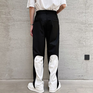 Contrast Stitching Casual Pants