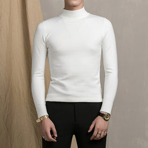 Half High Neck Slim-fit Sweater