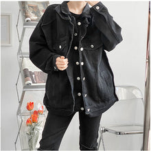 Load image into Gallery viewer, Patchwork Double Placket Denim Jacket
