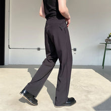 Load image into Gallery viewer, Asymmetric Waist Loops Detail Lounge Pants
