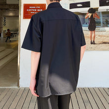 Load image into Gallery viewer, Black Patch Trim Pullover Short Sleeve Shirt
