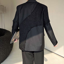 Load image into Gallery viewer, Fringed Patchwork Shoulder Pad Blazer
