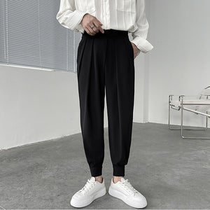 Solid Color Velcro Harem Pants