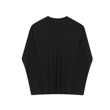 Load image into Gallery viewer, Hollow Thin Toushi Round Neck Long Sleeve T-shirt
