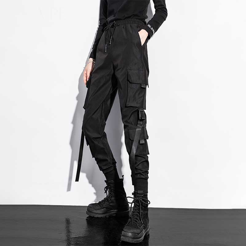 Slim Fit High Waist Leggings Cargo Pants