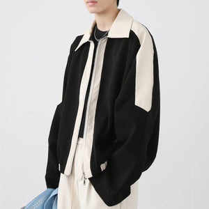 Stitching Contrast Color Jacket