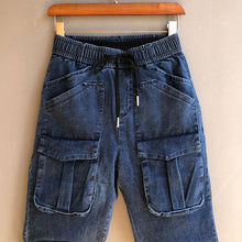 Load image into Gallery viewer, Summer Multi-pocket Skinny Stretch Harem Jeans
