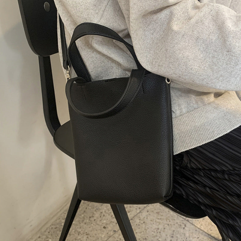 PU Leather Retro Portable Messenger Bag