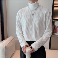 Load image into Gallery viewer, Turtleneck Waffle Pan Bottoming Shirt
