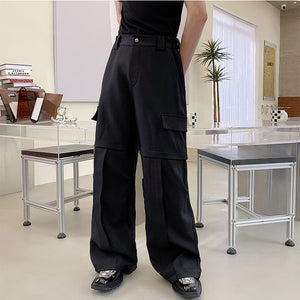 Loose Casual Big Pocket Trousers